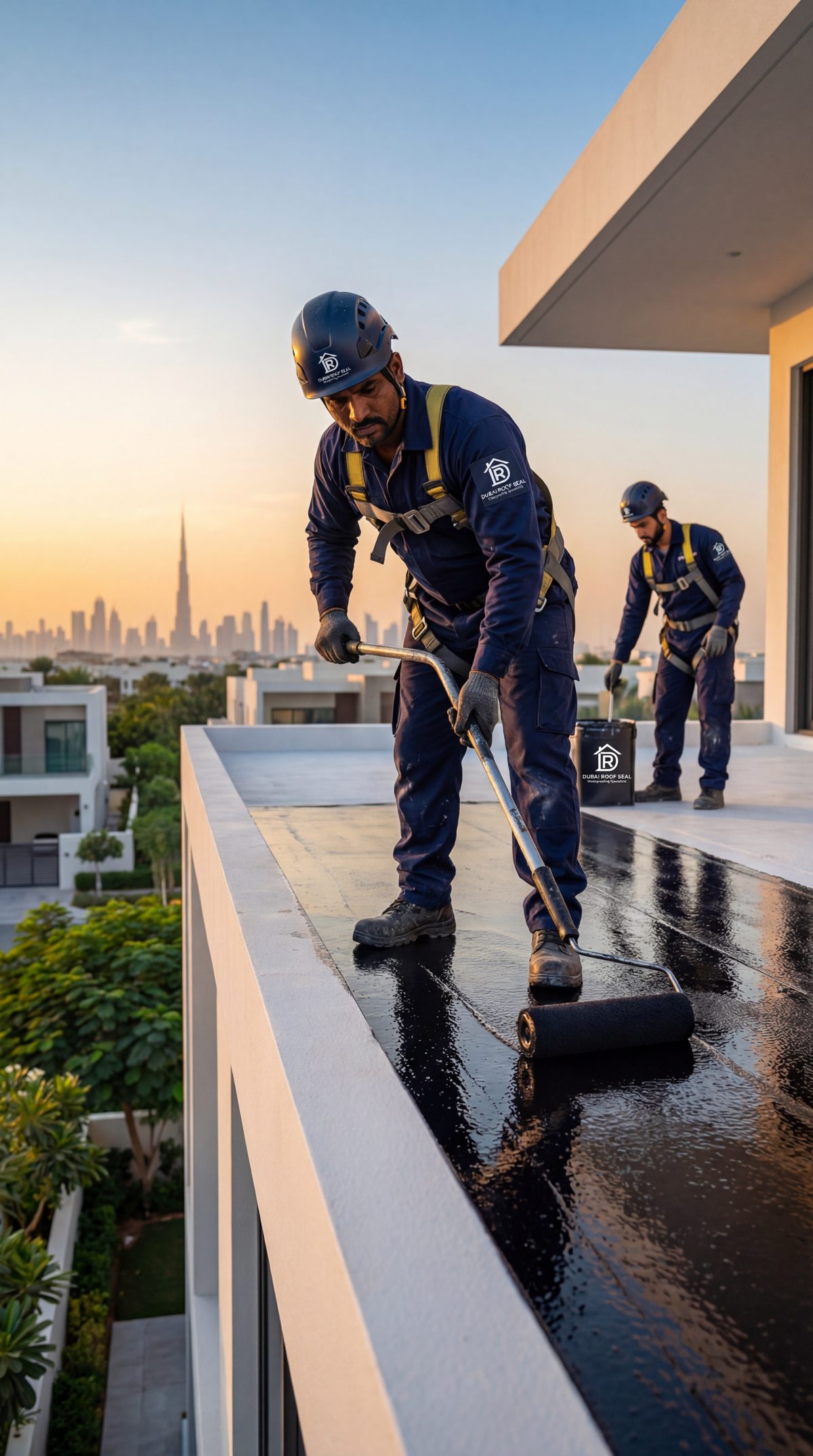 Black membrane roof waterproofing Dubai