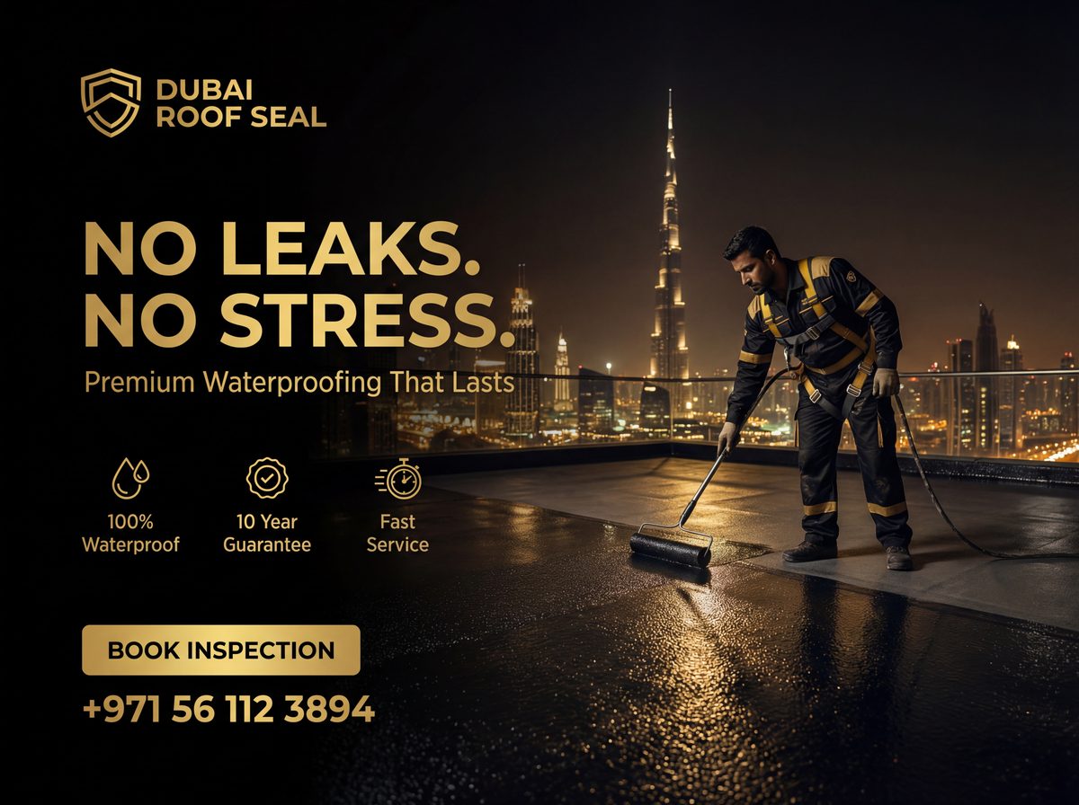 Roof waterproofing project Dubai